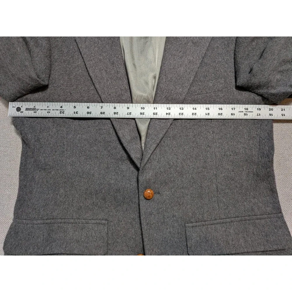 Hunt Valley Men's Blazer 38R Camel Hair Gray Sport Coat Jacket Made in USA